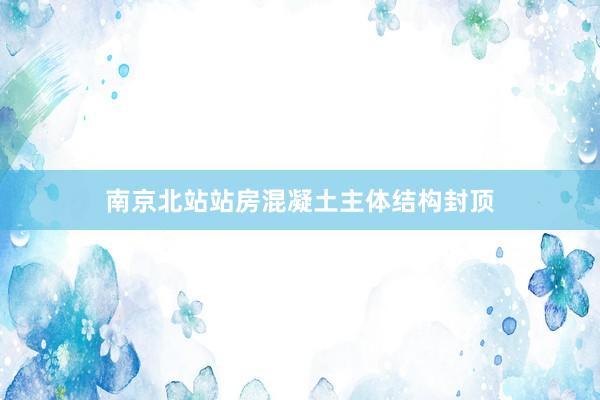 南京北站站房混凝土主体结构封顶